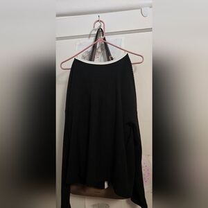 Black Long Sleeve Thin Sweater With Cute Bows In The Back